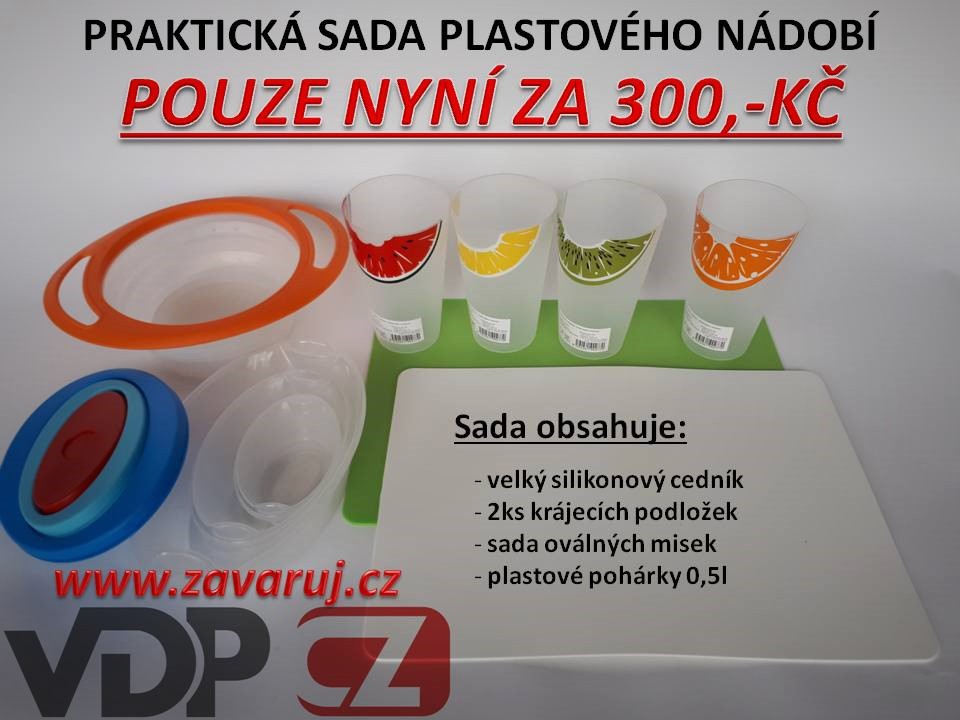 Sada plastového nádobí